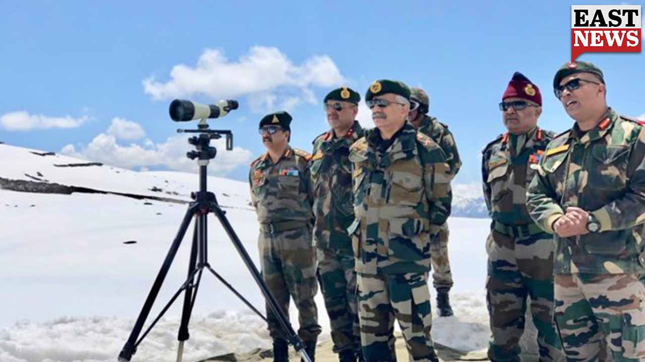 Eastern Command chief reviews security along China border