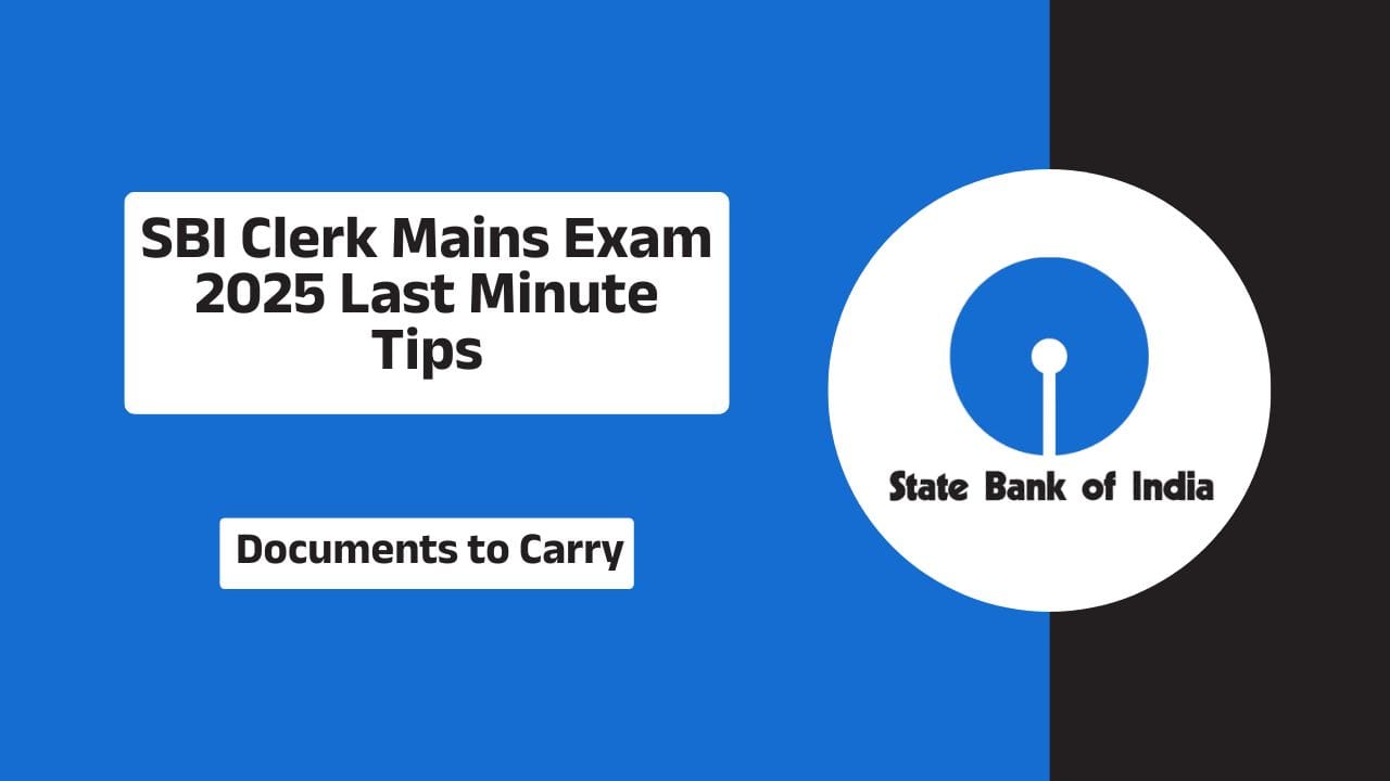 SBI Clerk Mains Exam