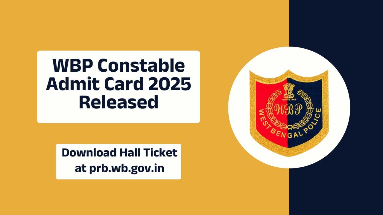 WBP Constable Admit Card 2025