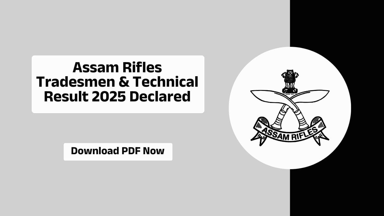 Assam Rifles Tradesmen