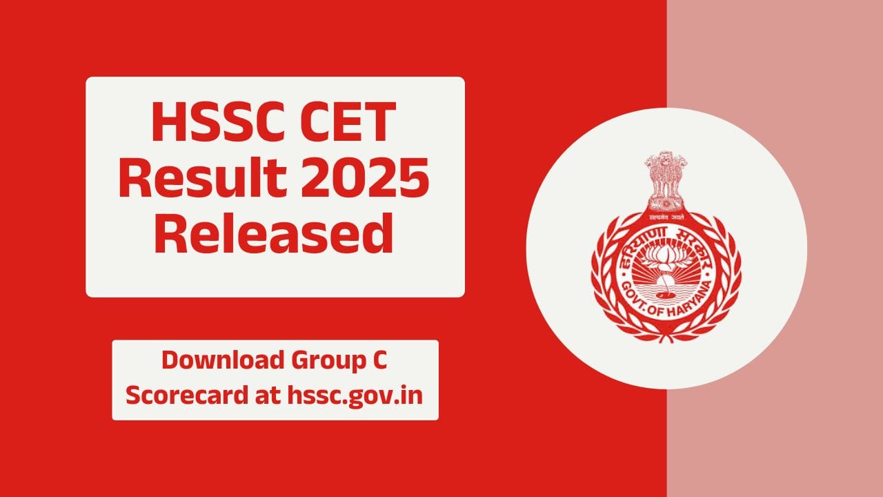 HSSC CET Result 2025