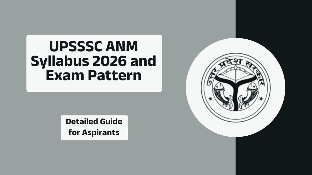 UPSSSC ANM Syllabus 2026